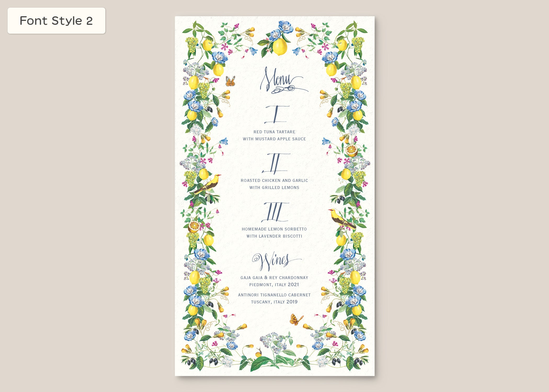 Menu Style III Form