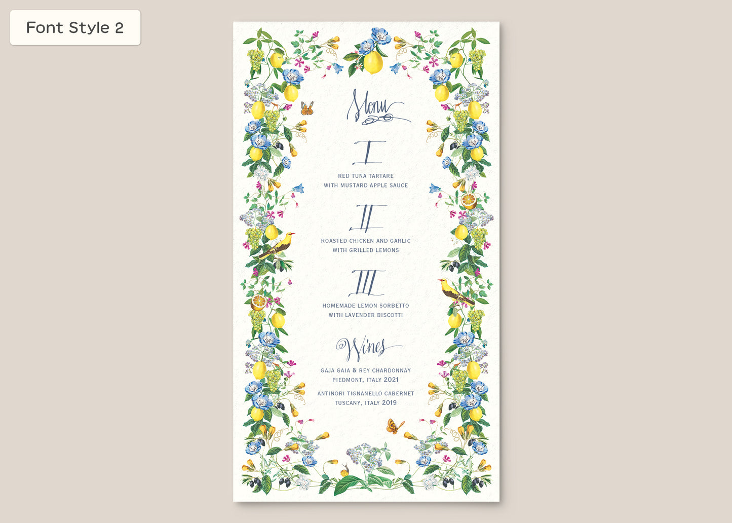 Menu Style III Form