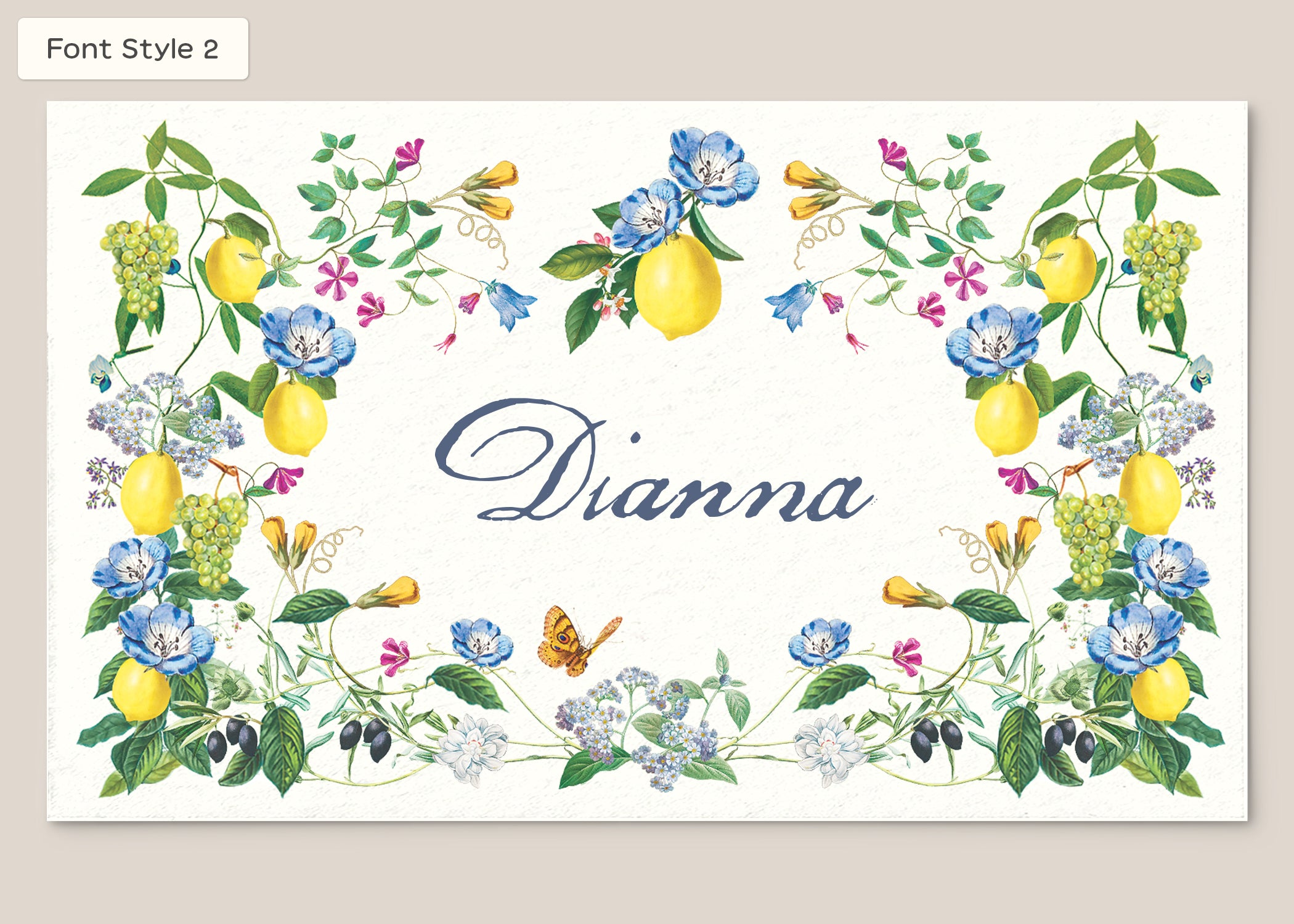 Place Card Form