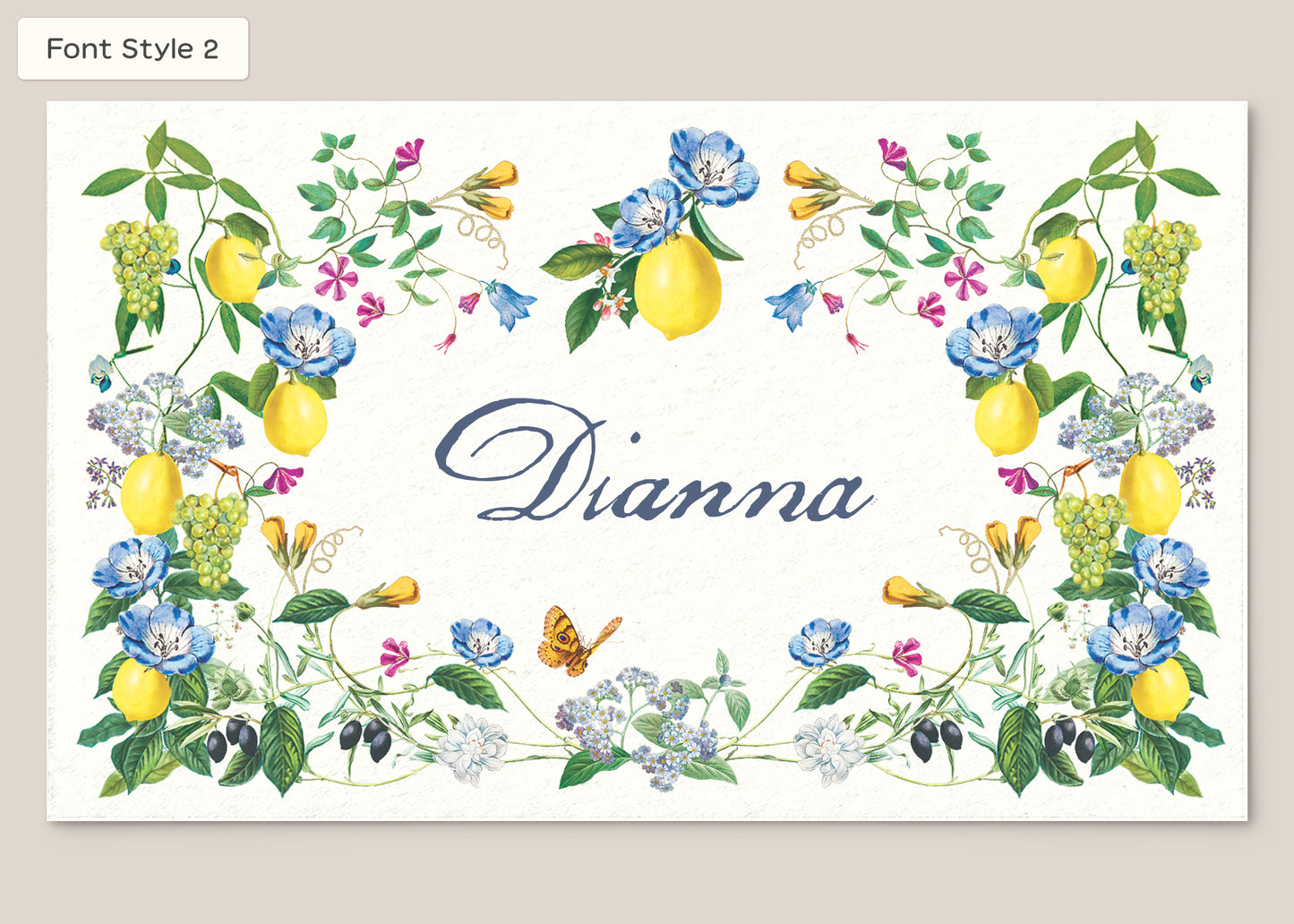 Place Card Form