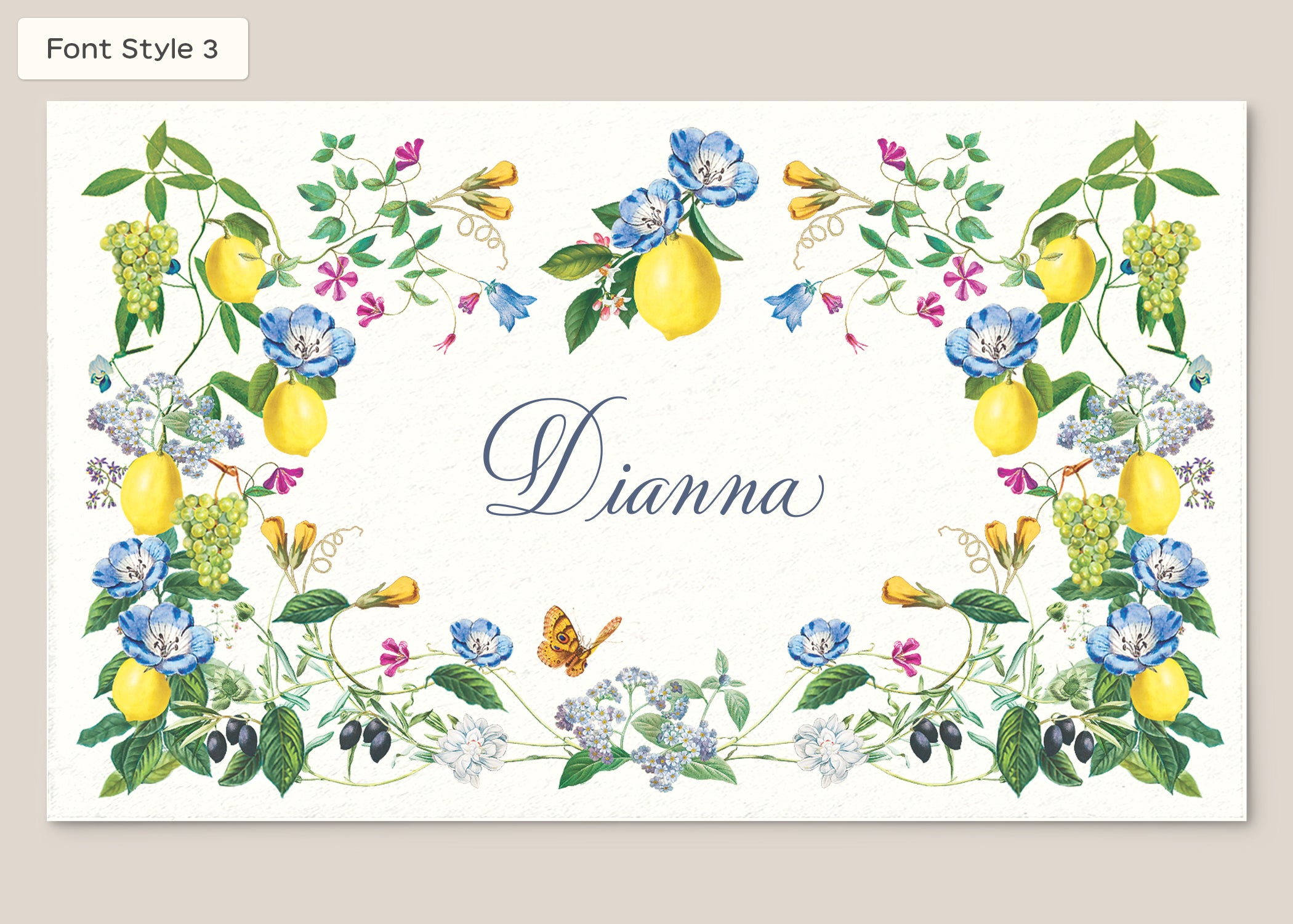 Place Card Form
