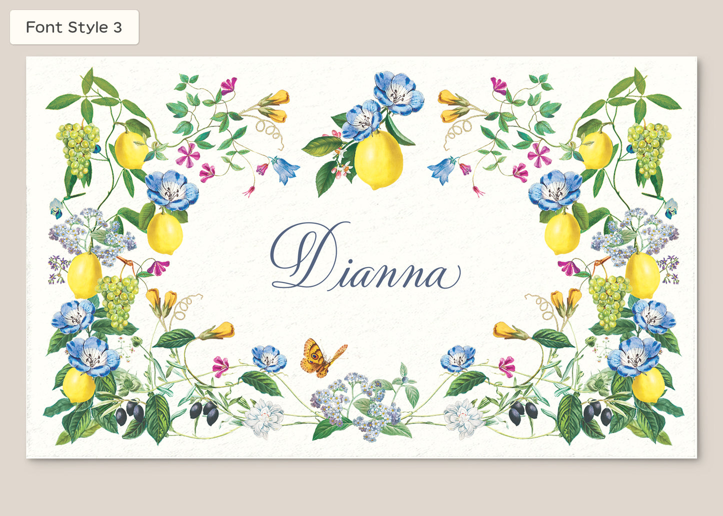 Place Card Form