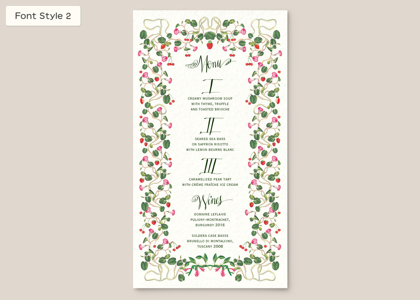 Menu Style III Form