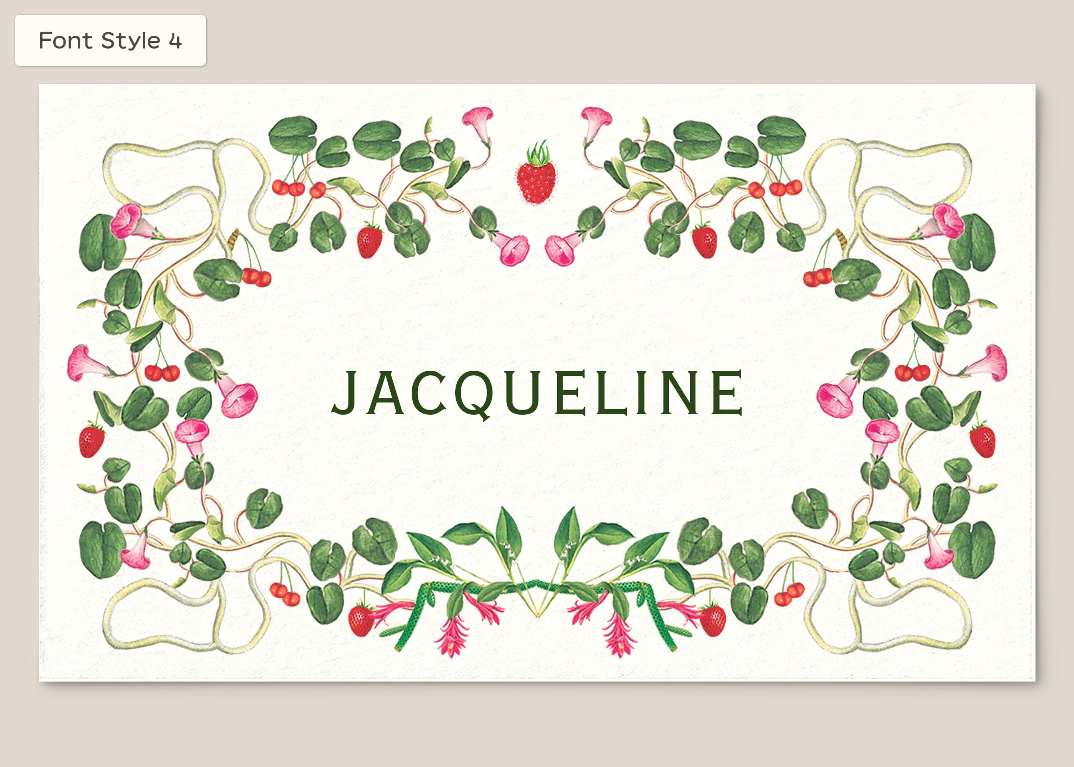 Place Card Form