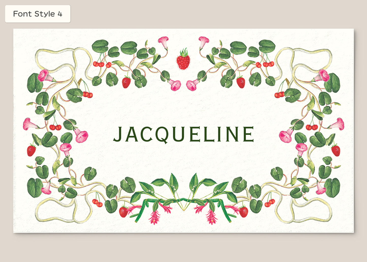 Place Card Form