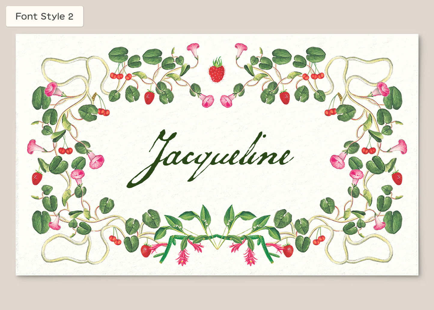 Place Card Form