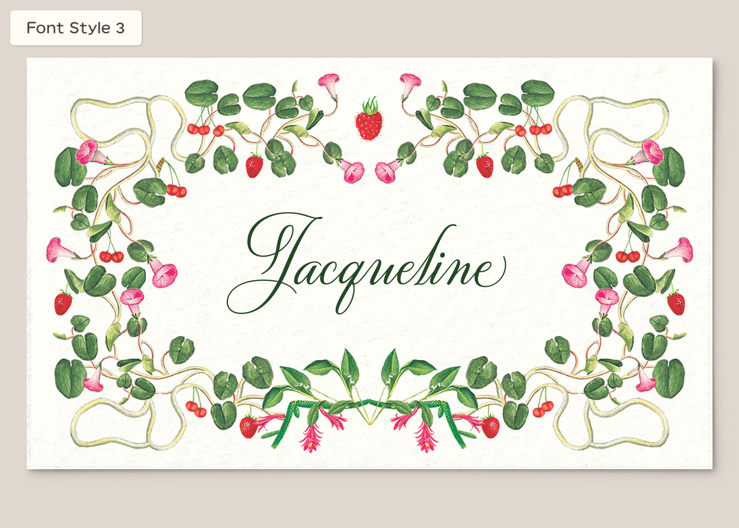 Place Card Form