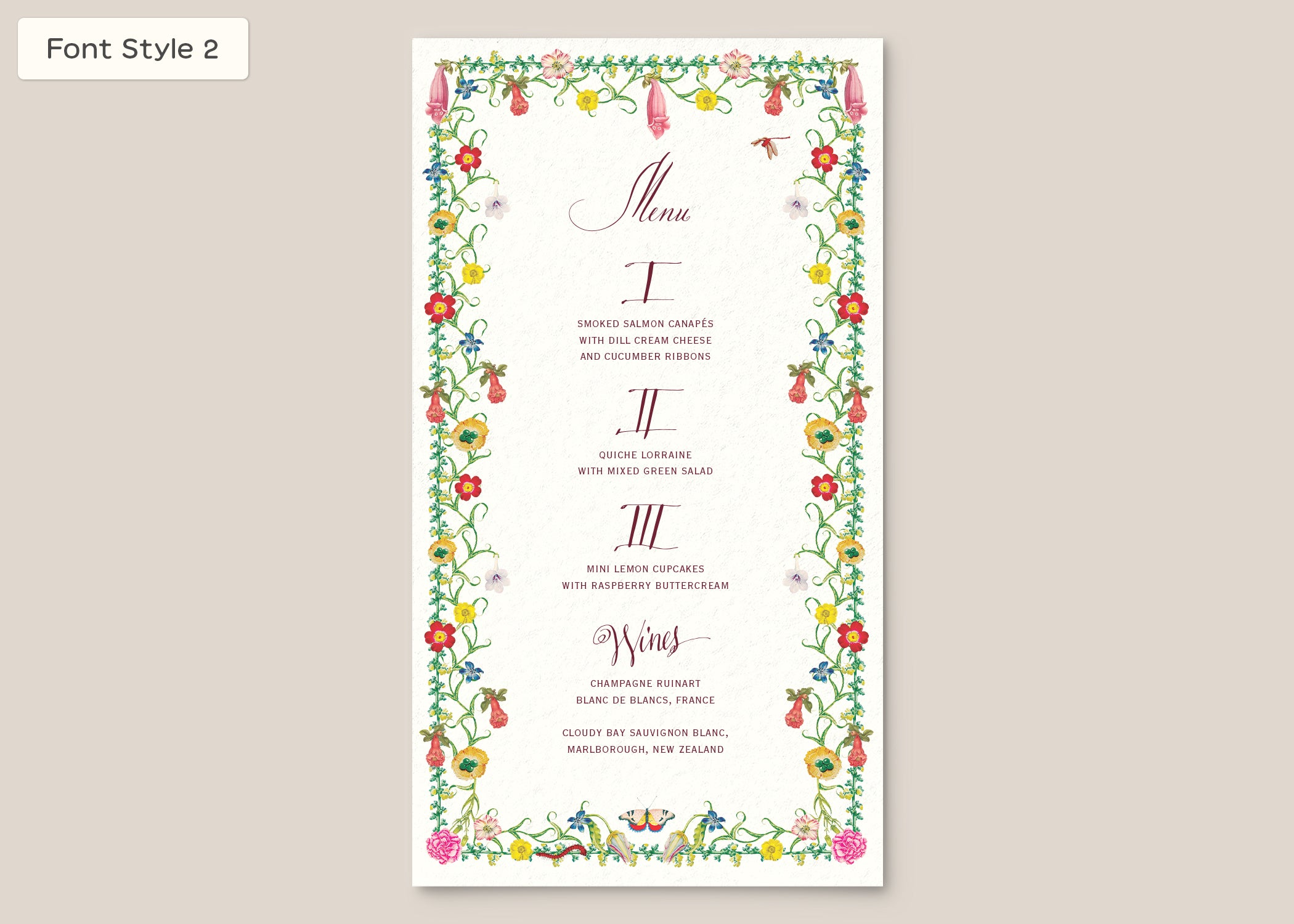 Menu Style III Form