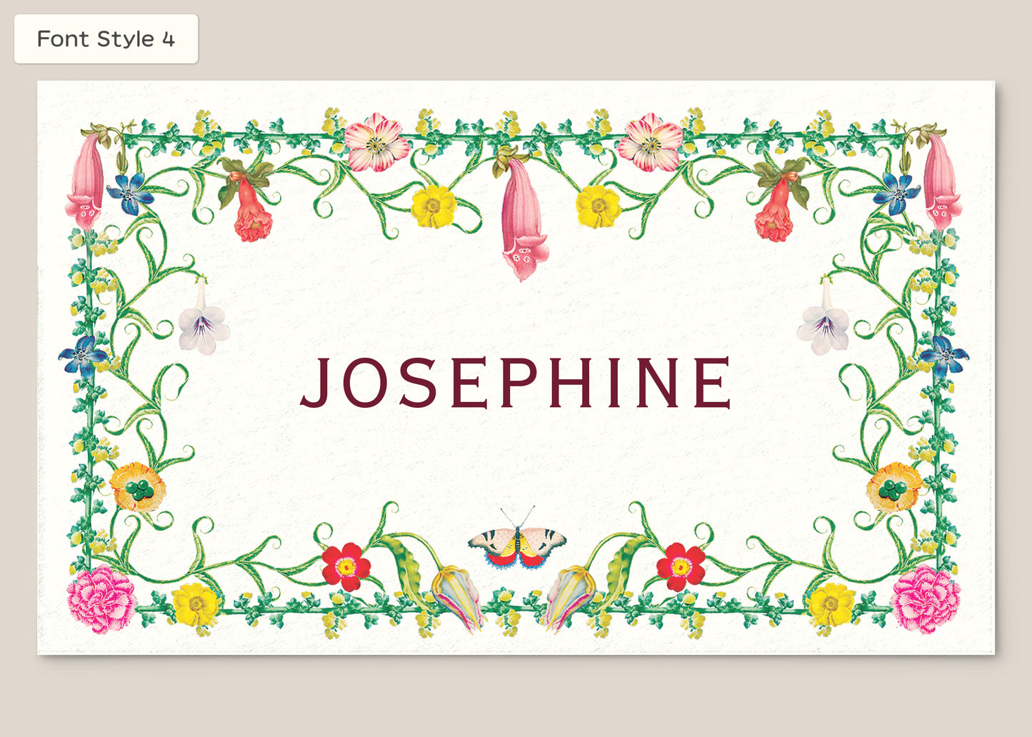 Place Card Form