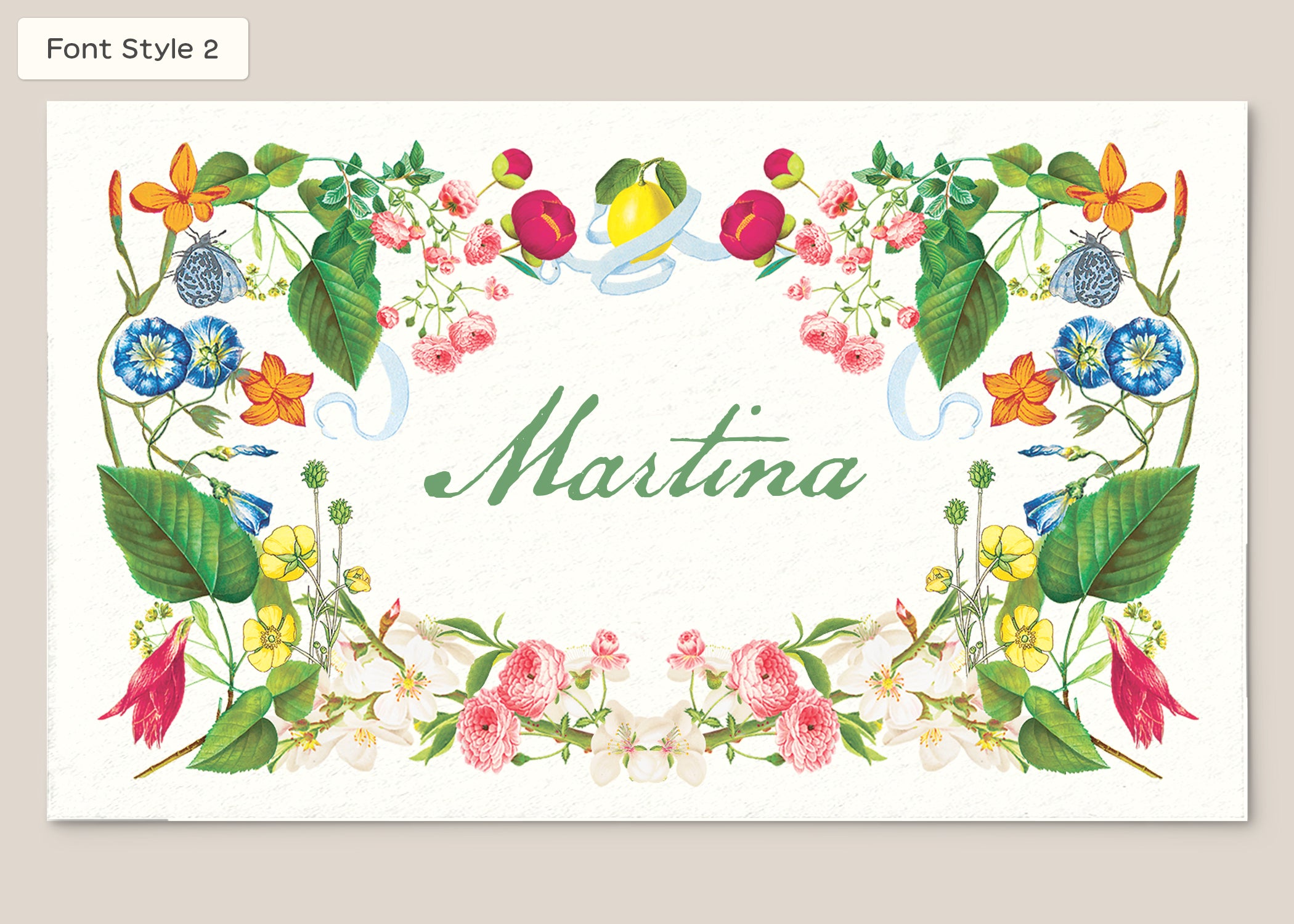 Place Card Form