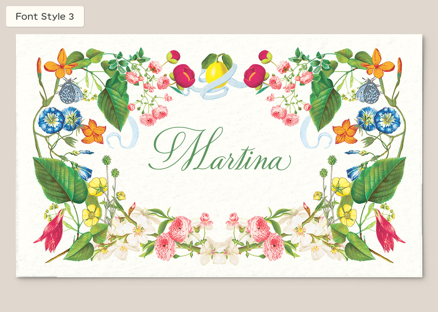 Place Card Form