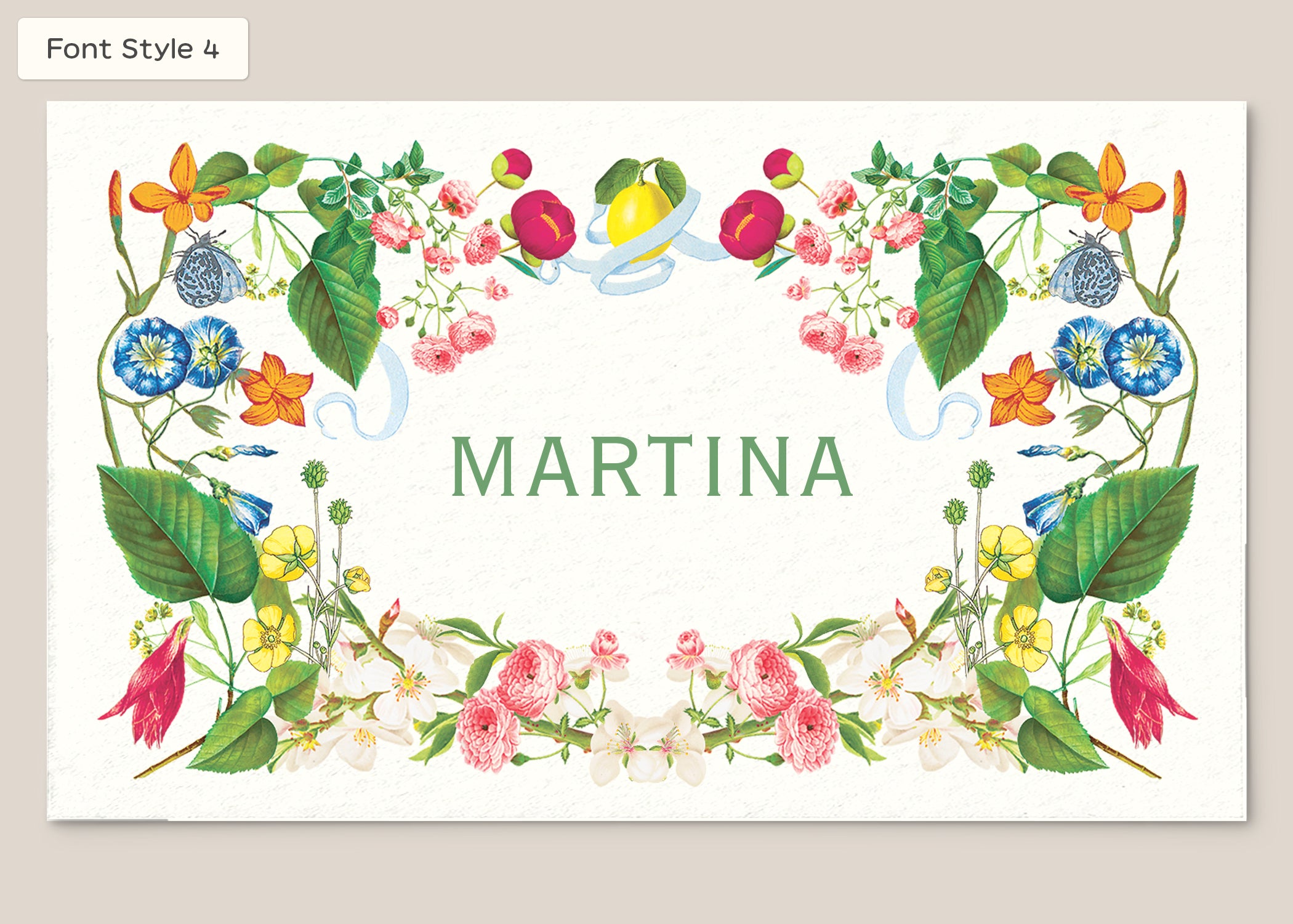 Place Card Form