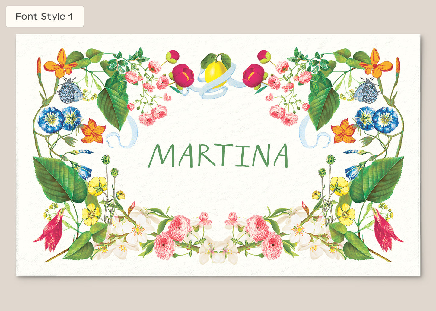 Place Card Form