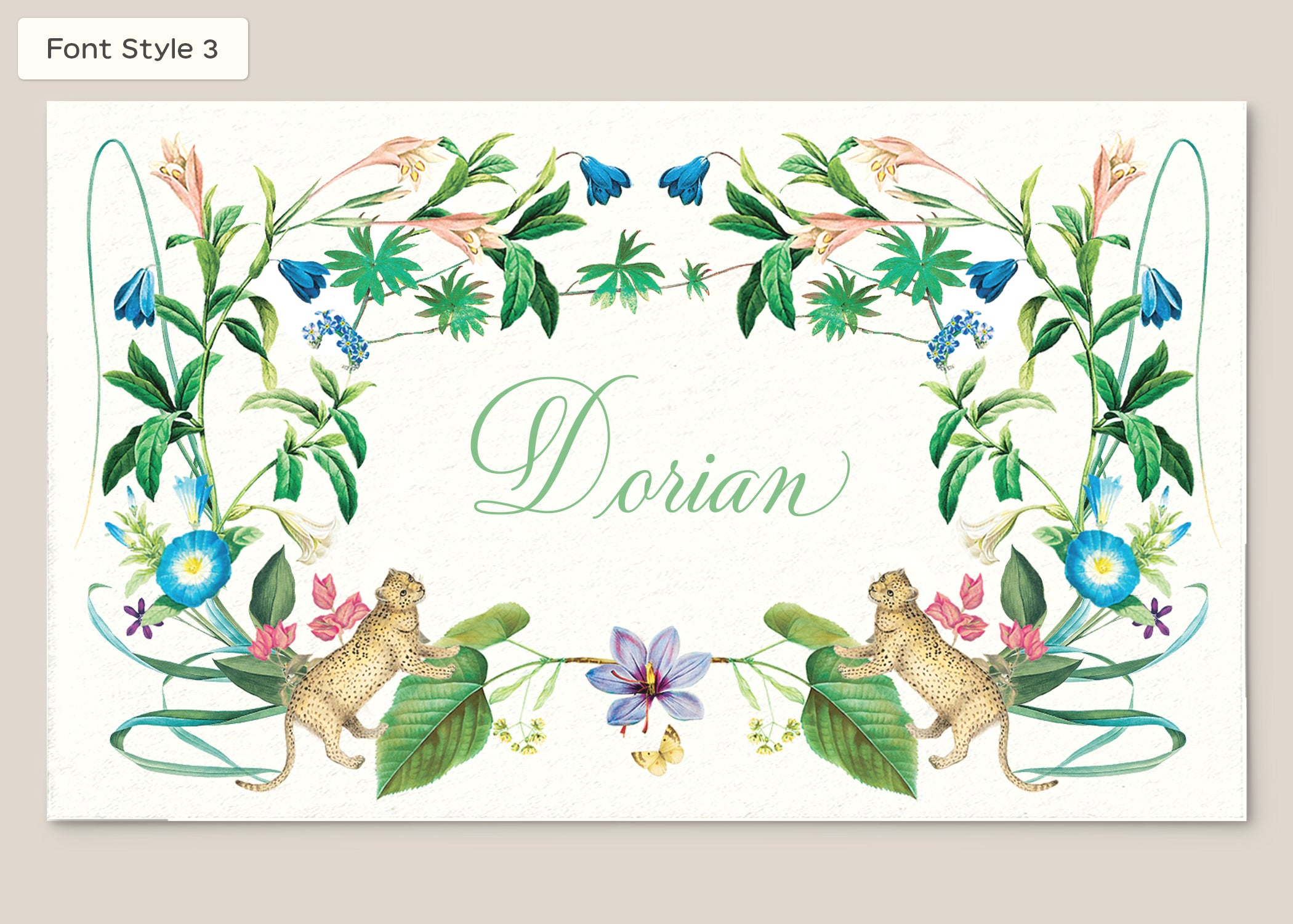 Place Card Form