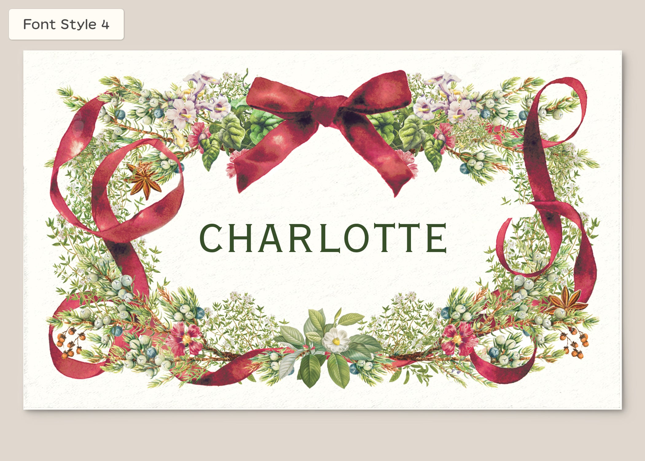 Place Card Form