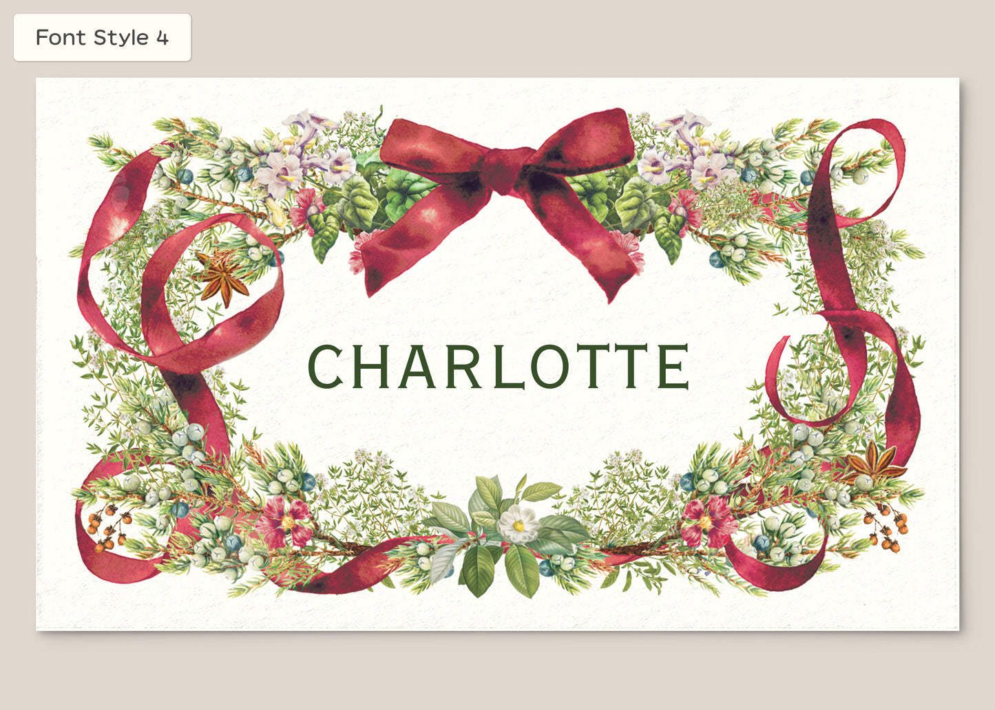 Place Card Form