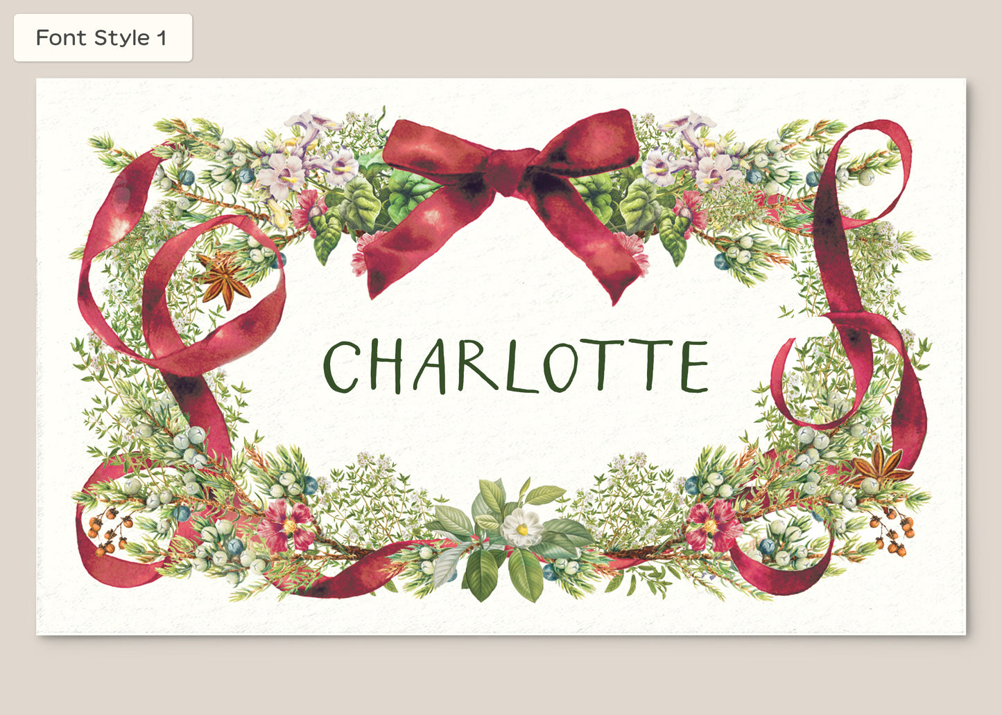 Place Card Form