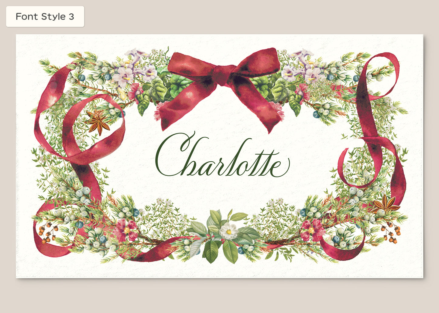 Place Card Form