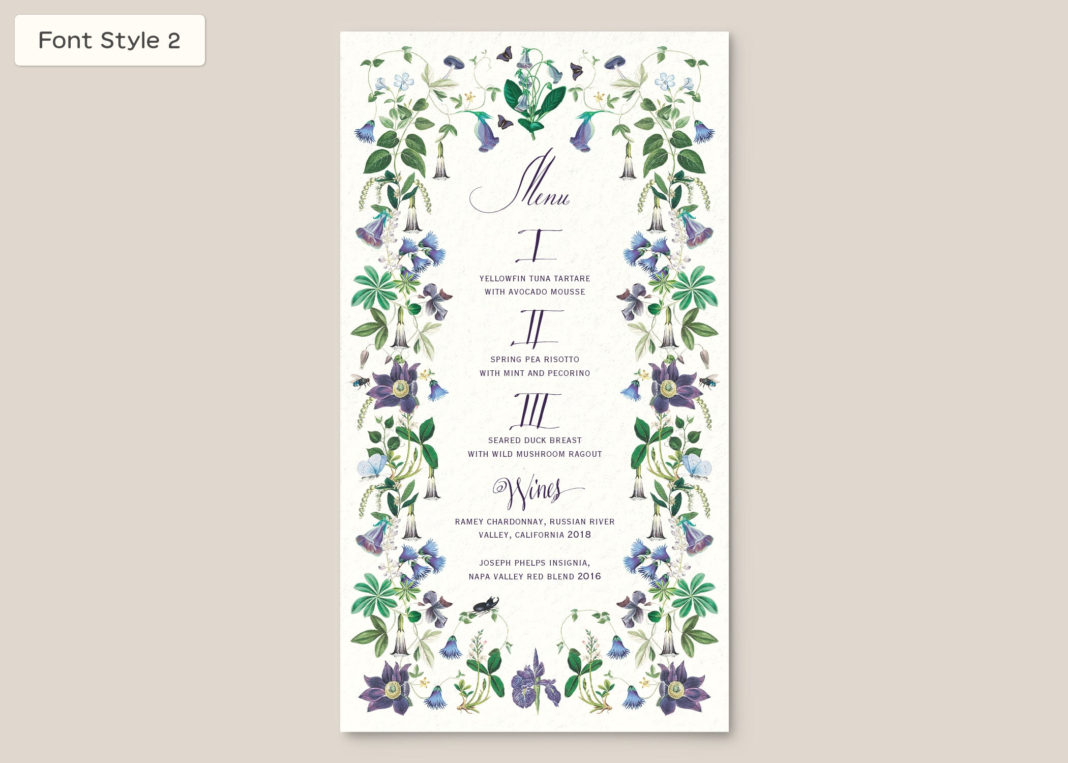 Menu Style III Form