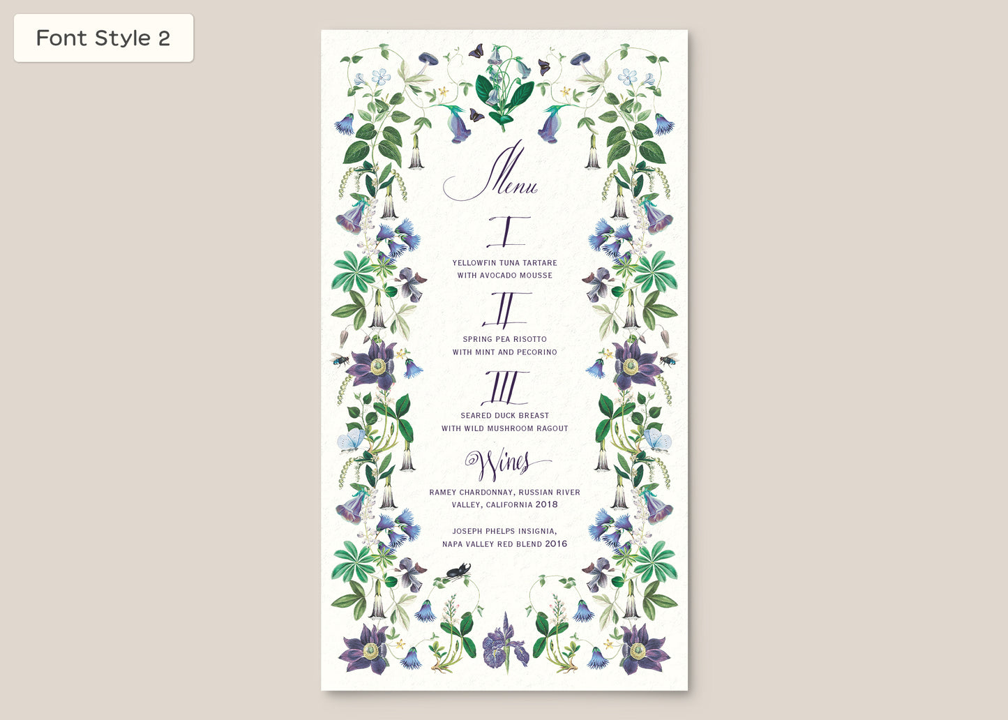 Menu Style III Form