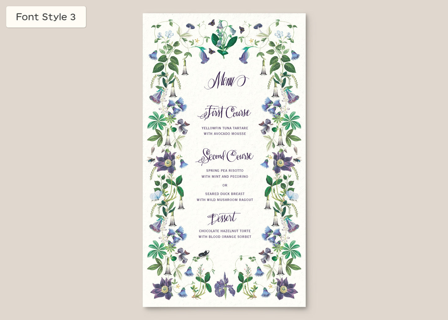 Menu Style I Form