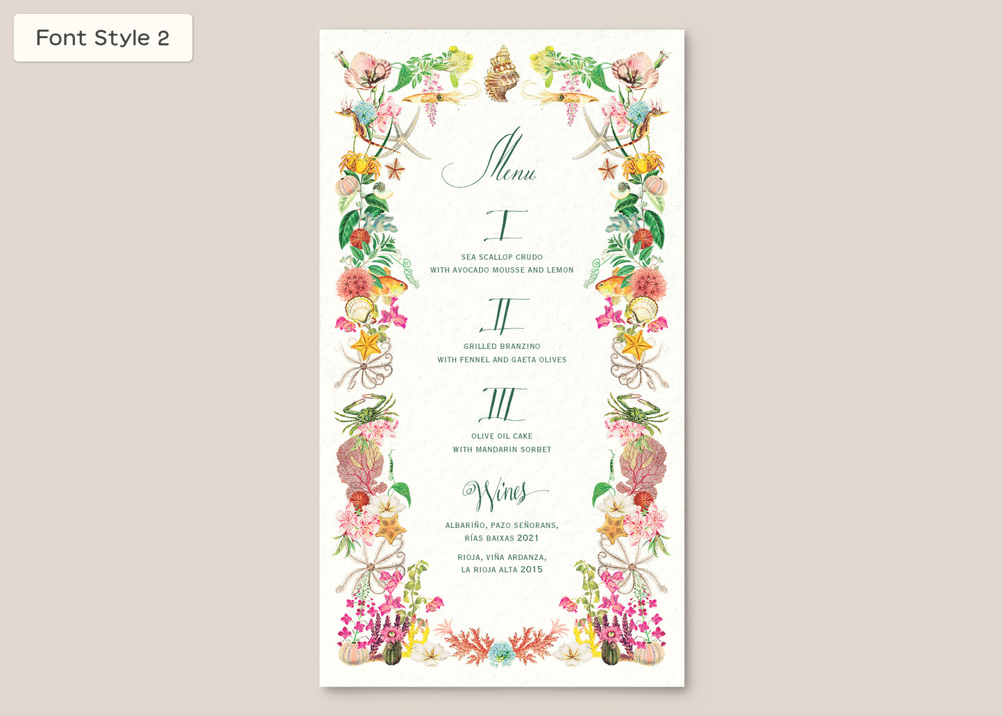 Menu Style III Form
