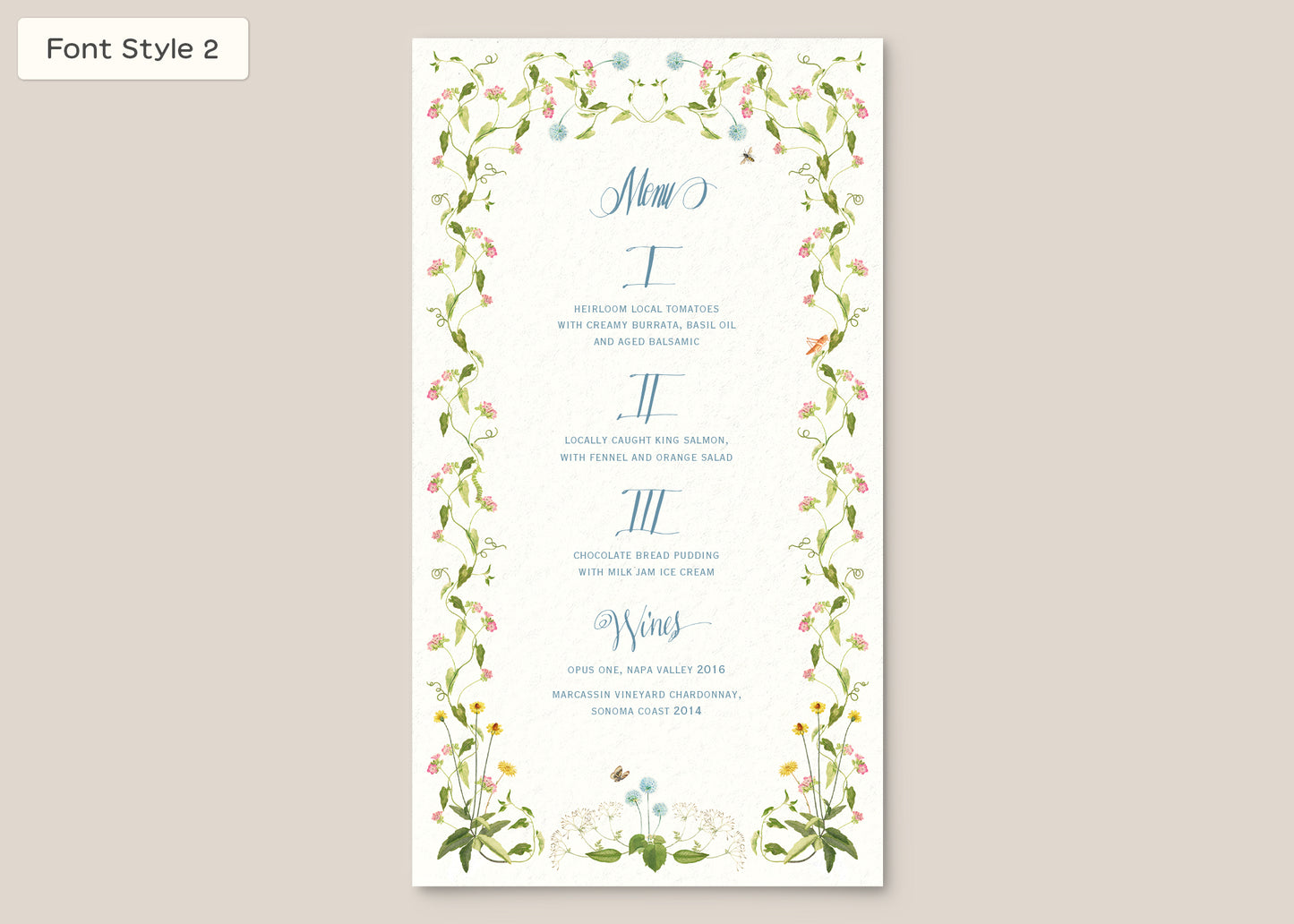 Menu Style III Form