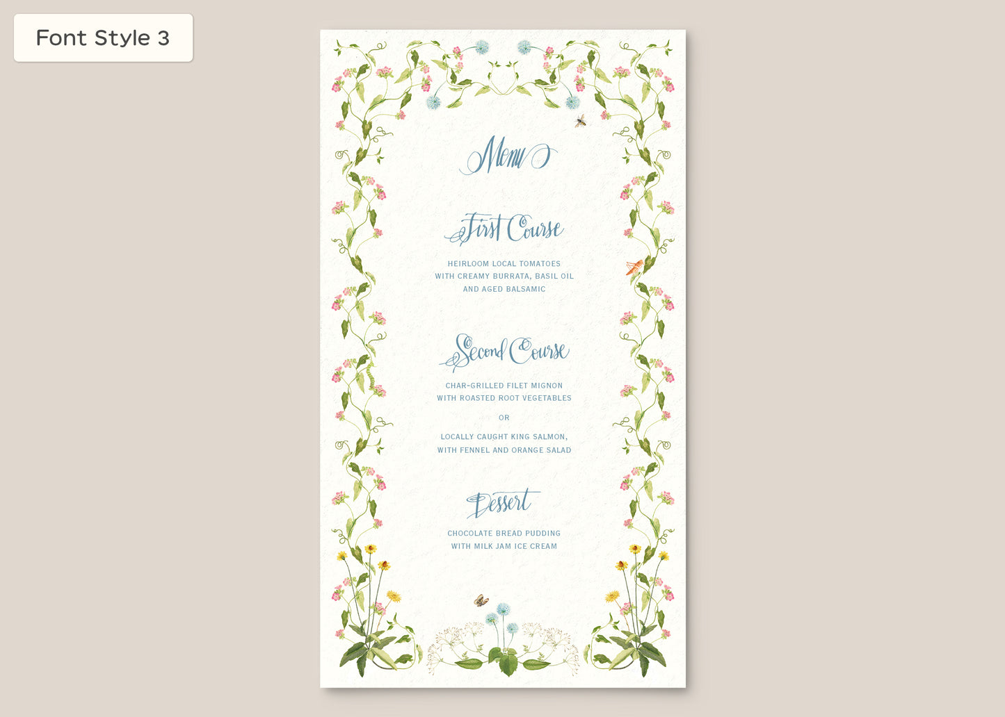 Menu Style I Form