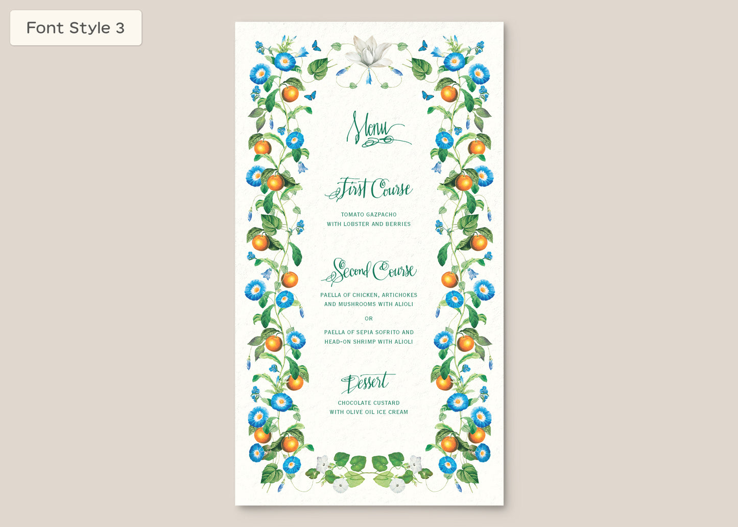 Menu Style I Form