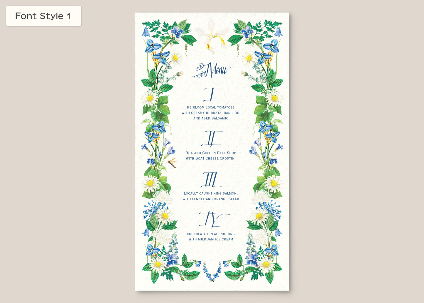 Menu Style II Form