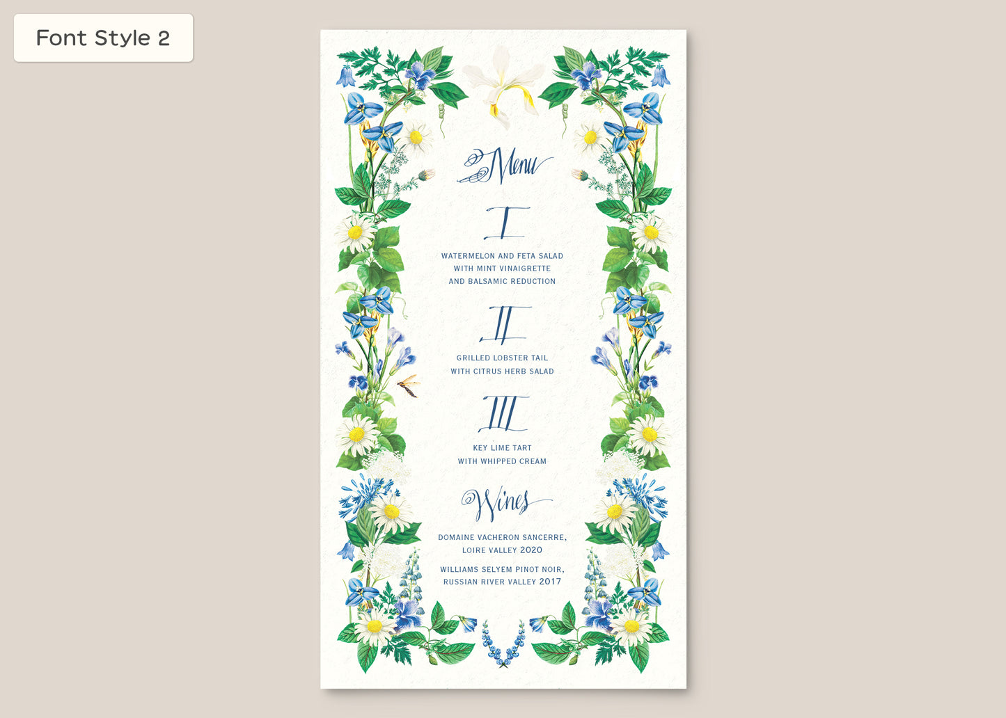 Menu Style III Form