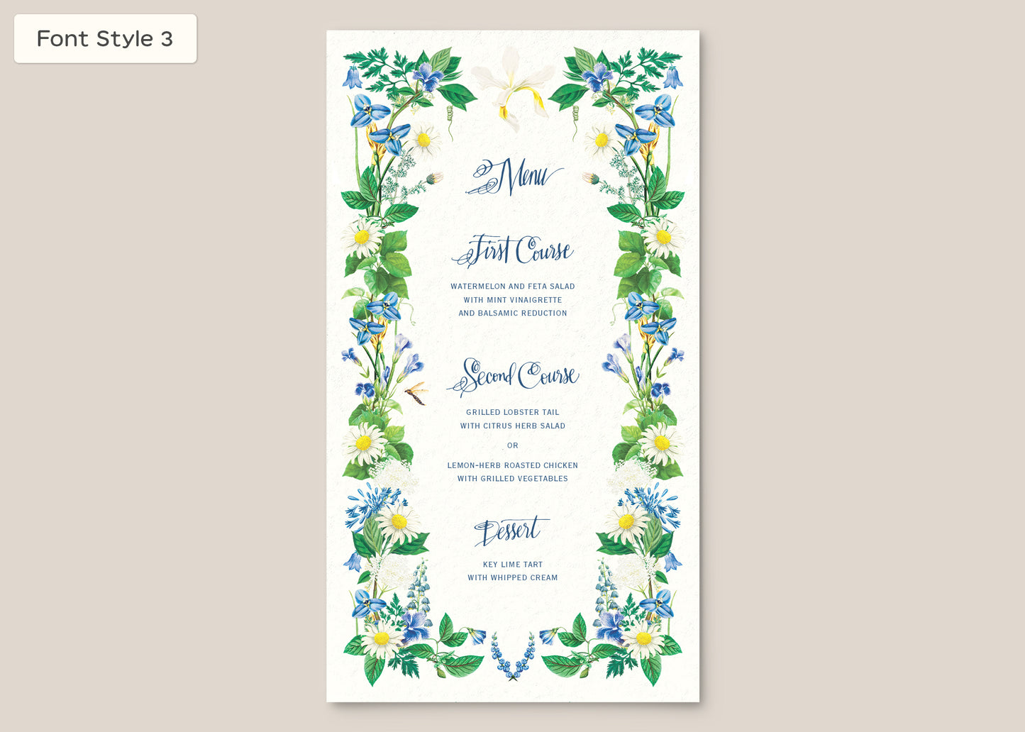 Menu Style I Form