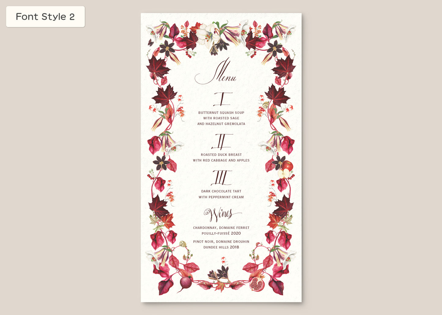 Menu Style III Form