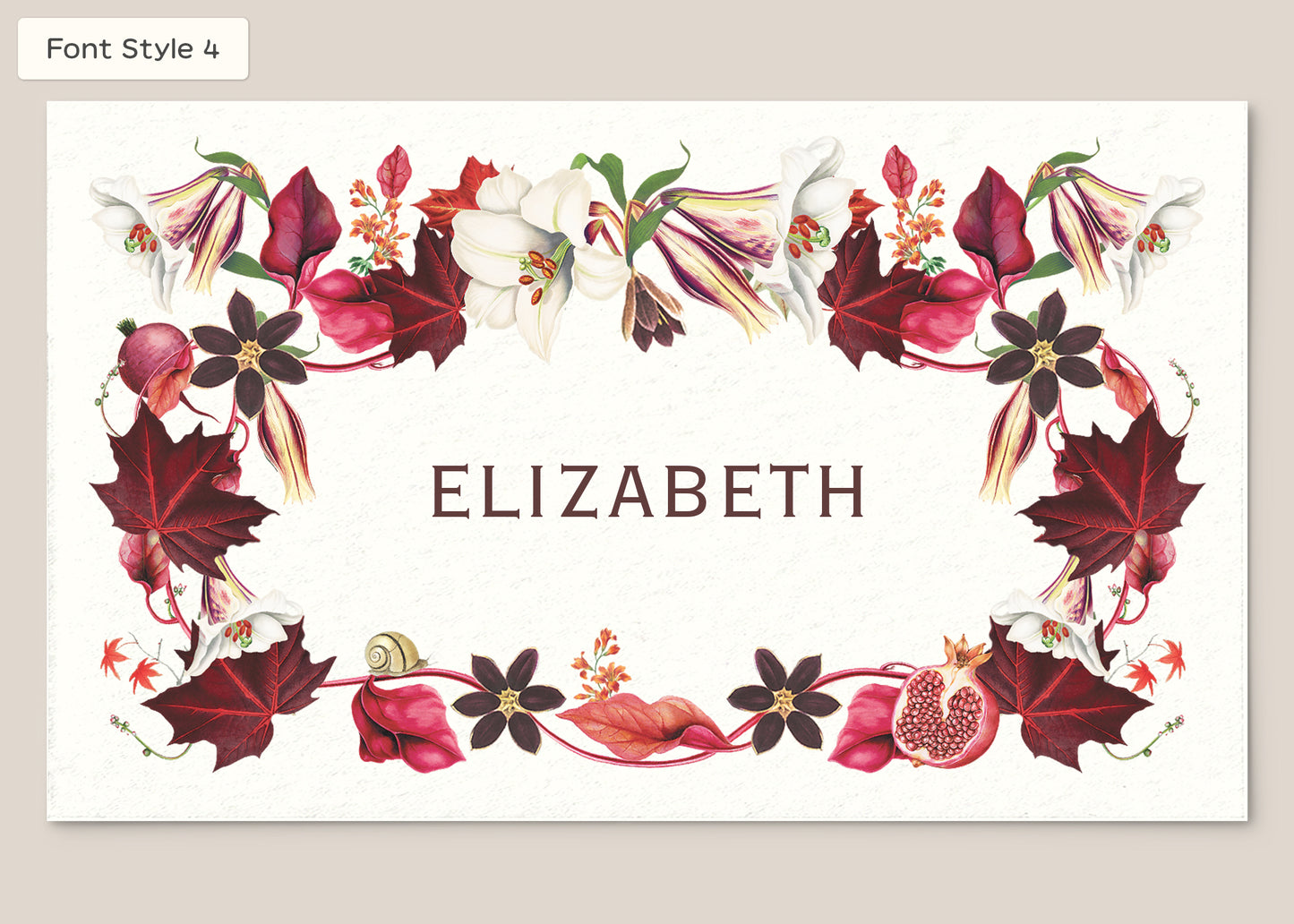 Place Card Form