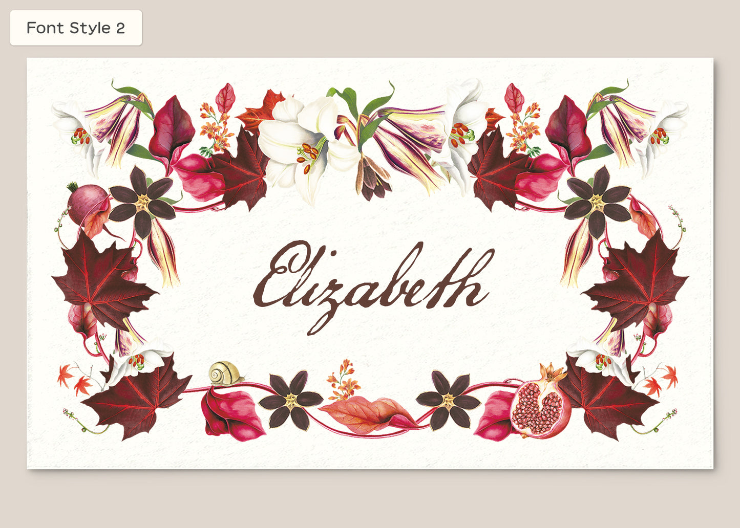 Place Card Form