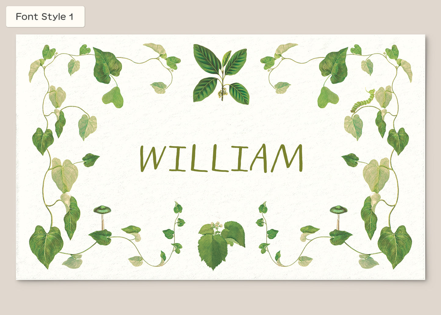 Place Card Form