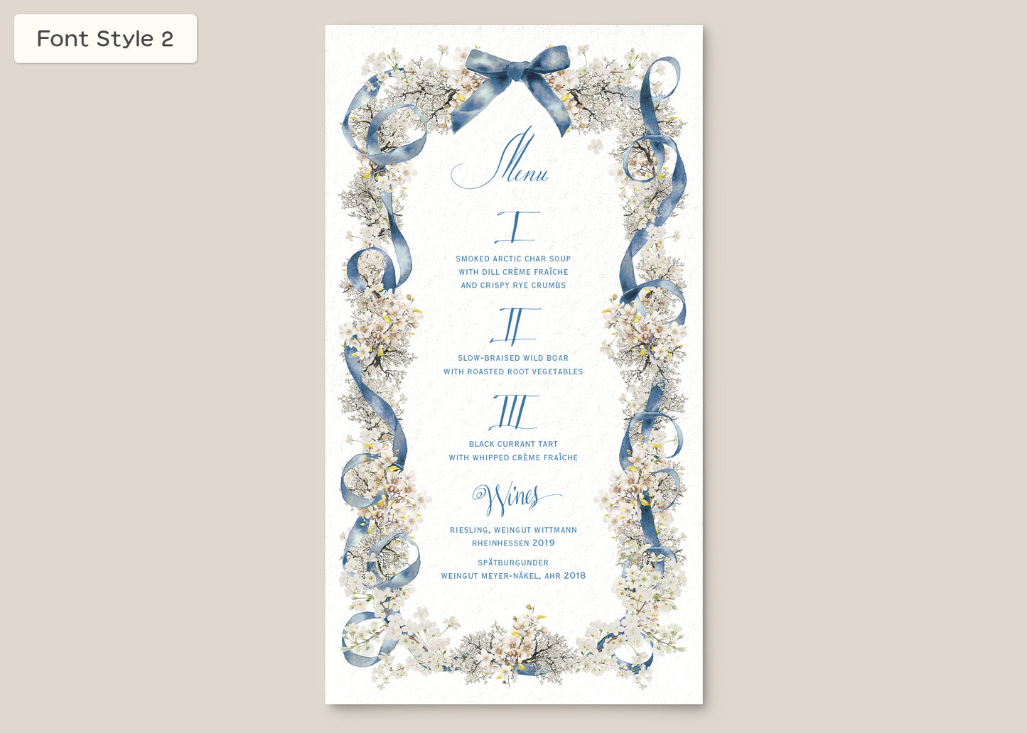 Menu Style III Form