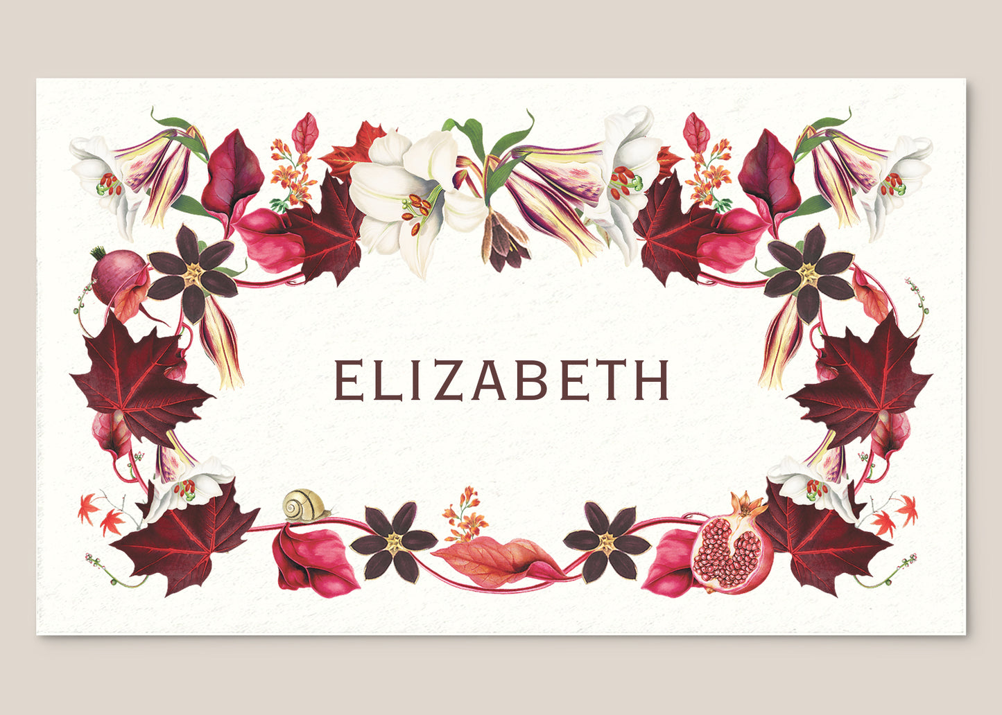 Place Card Form